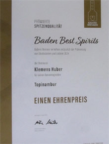 Ehrenpreis-Topinamburschnaps